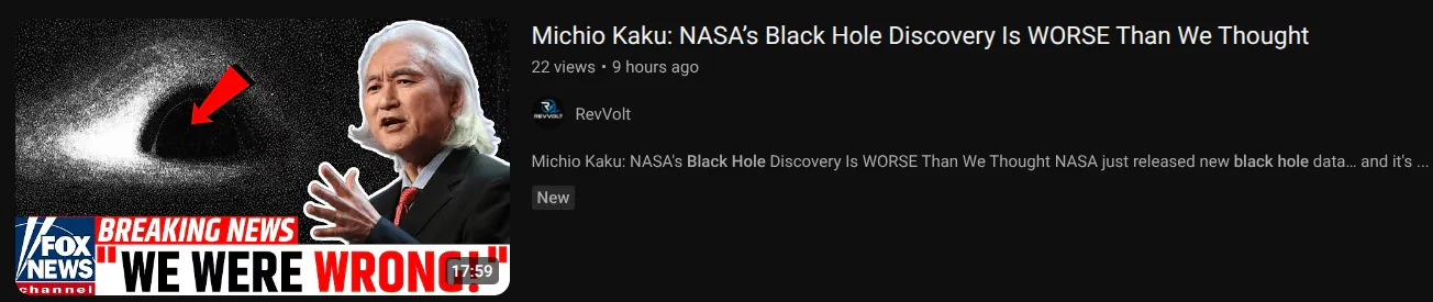 AI generated youtube video