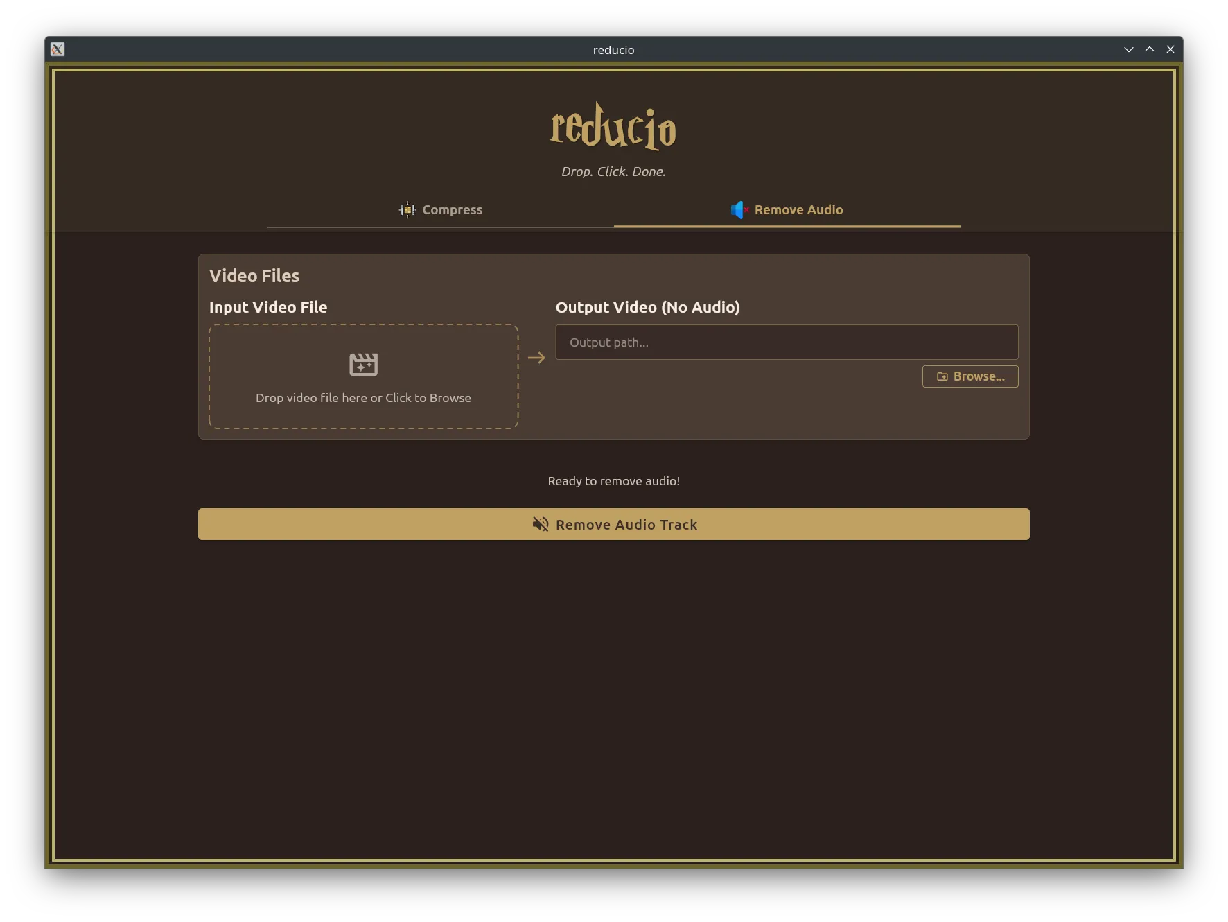 Remove Audio Tab